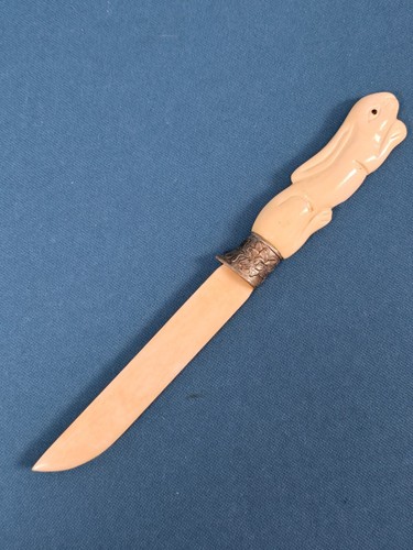 Chinese Zodiac Year of the Rabbit Hand Carved Letter Opener - Picture 3 of 3