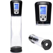 Vacuum Electric Penis Pump Digital rechargeable Male Men Penis Enlarger Growth