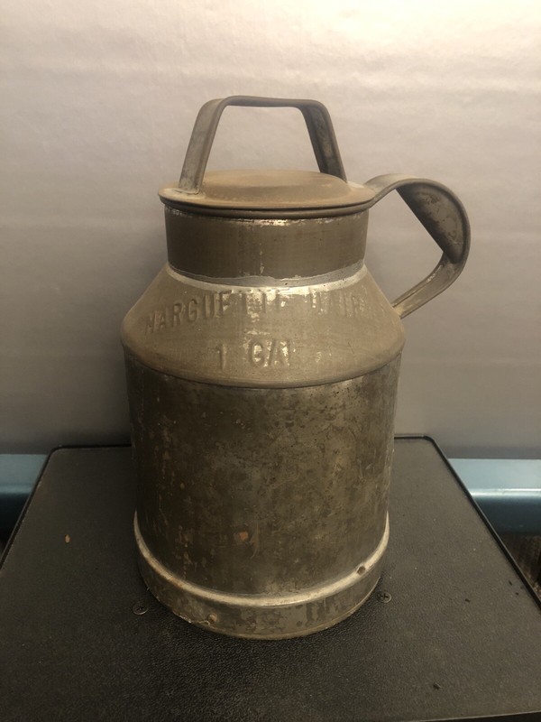 Vintage Metal Milk Can - Marguette Dairy Co. -  1 GALLON