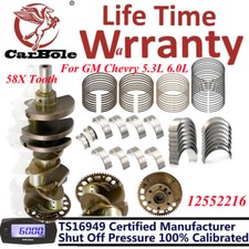 Fit Gm Chevry 5.3l 6.0/6.2l Gen Iv 58x Tooth Std Crankshaft &rod & Main Bearing