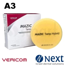 Mazic Temp Hybrid ceramic milling CAD CAM block long term temporary A3 20 MM Ø98
