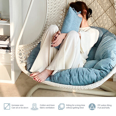 Thick Corduroy Hanging Egg Seat Cushion Mat Soft Hammock