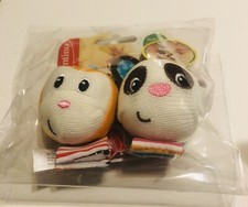 Infantino Baby Wrist Rattles Monkey & Panda Toys