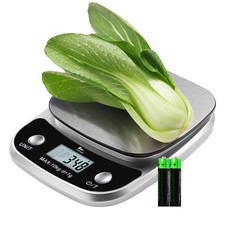 10kg/22lb Kitchen Food Scale w/ Tare, 5 Units, LCD, for Baking  Cooking