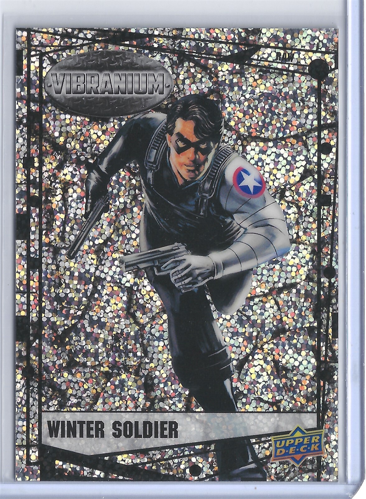 2015 Marvel Vibranium Raw Refractor Parallel #40 Winter Soldier Upper Deck SKC