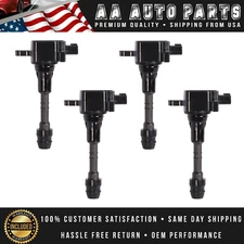 New Set of 4 Ignition Coil For 2002-2010 INFINITI UF482 5C1407 C1412 1788318