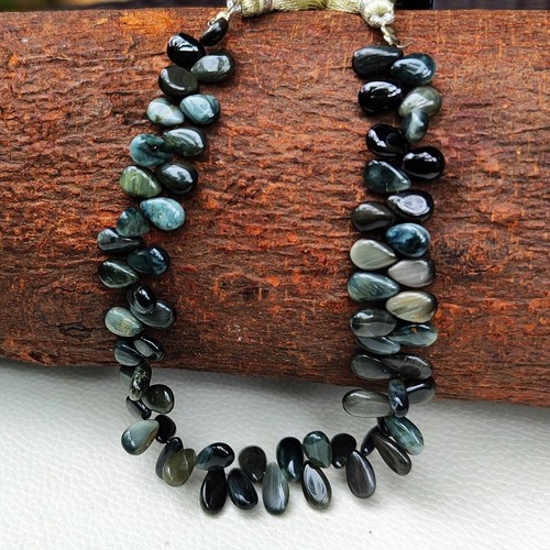 Natural Chrysoberyl Gemstone 9x6 to 10x6mm Size Smooth Pear Shape Beads 9"Strand - 第 6/7 張圖片
