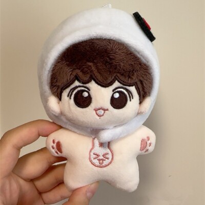 10cm KPOP Bangtan Boys Plush Baby JUNGKOOK Doll Stuffed Toy+Army