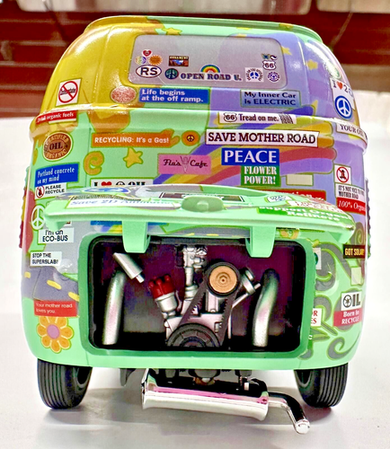 Jada 98493 Disney Pixar Cars Fillmore VW Bus Hippie Van 7" Diecast Car 1:24 Scal - Picture 5 of 8