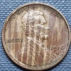 1916 S Lincoln Wheat Cent 1c XF High Grade Dramatic Woodgrain Toner #80207