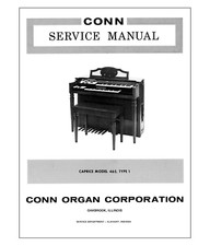CONN Caprice 465 Service Manual repair Schematic diagrams schematic