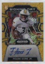 2024 Panini Prizm Draft Picks FOTL Gold Shimmer 10/15 Frank Gore Jr Auto 3hd
