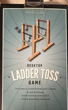 Ladder and Bolas Toss Game Desktop Office Game Wooden Indoor Outdoor NEW Box