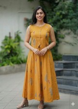 Women Sleeveless Summer Top Skirt Set Indian Bollywood Ethnic Kurti Set Dress