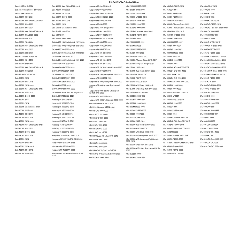 Kit de cojinetes de vástago de dirección Tusk para KTM 360 EXC 1996-1997 Foto 4 de 4