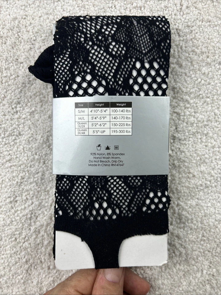 法国渔网蕾丝紧身衣女式 M/L 全新性感 Racy — 第 2/2 张图片