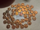 1950 d wheat cent roll unc