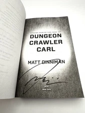 Dungeon Crawler Carl Trade Paperback Signed by Author Matt Dinniman Brand New