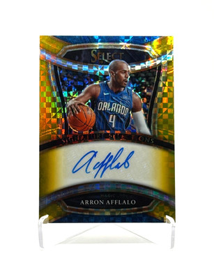 Auto #'d /10! Arron Afflalo 2020-21 Panini Select Gold Autograph #'d 07/10