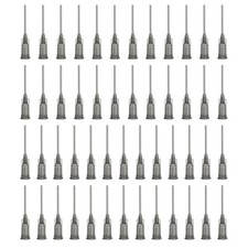 100 Pcs 0.5" 16G Blunt Tip Dispensing Needles Grey