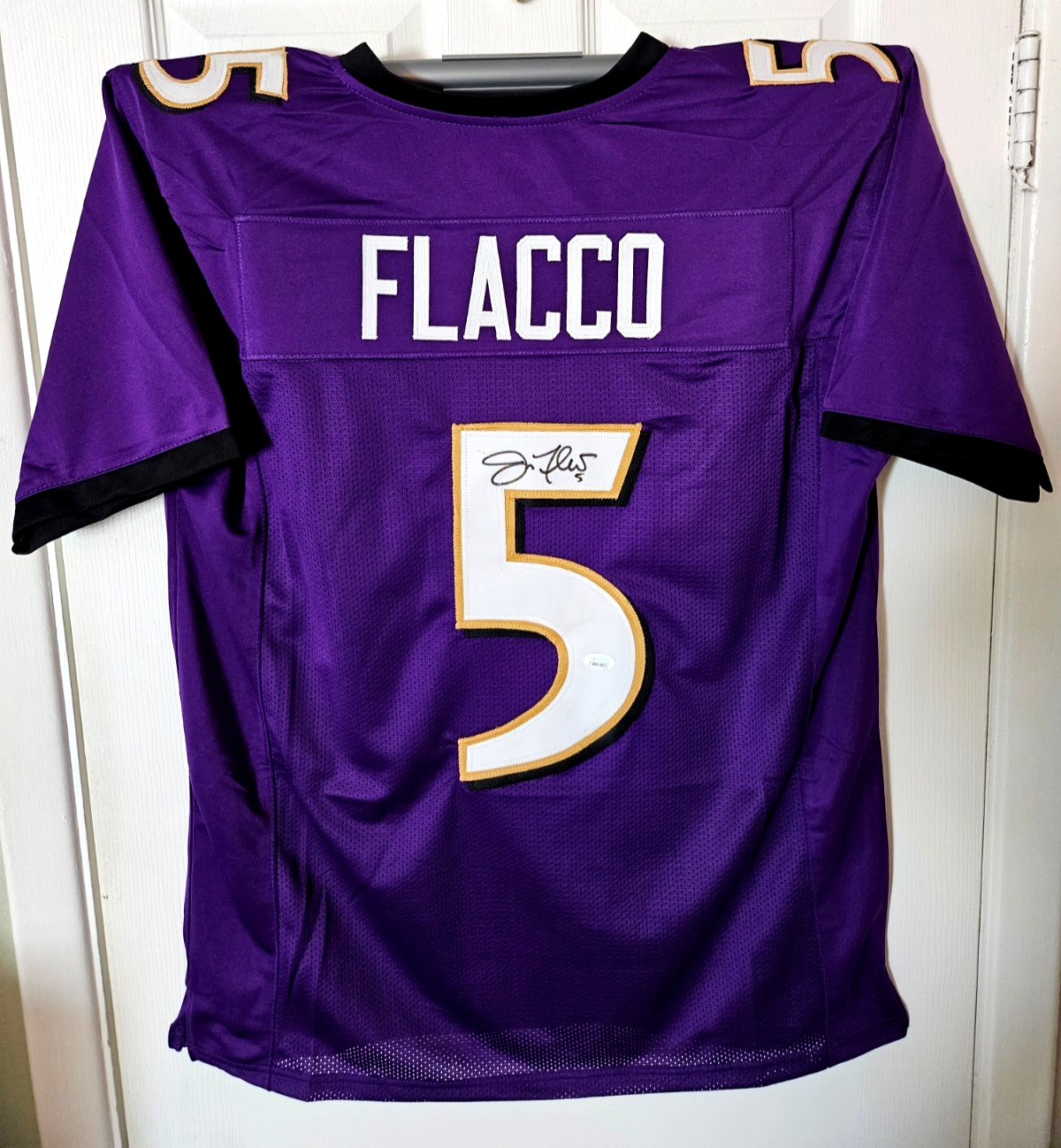 Joe Flacco Autographed Signed Baltimore Ravens #5 Jersey JSA Certified 