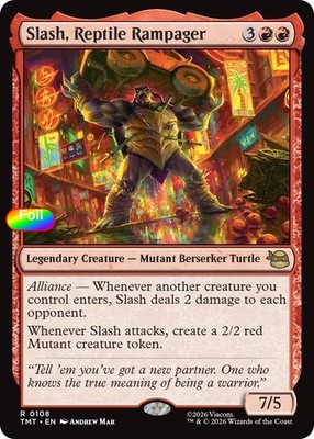 Foil Slash, Reptile Rampager - 108 - NM - Teenage Mutant Ninja Turtles