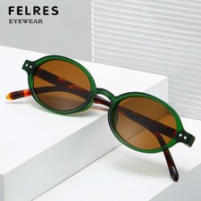Small Frames Oval Sunglasses Men Women Personality Outdoor Shade Glasses UV400