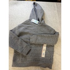 Cat  Jack Kids Charcoal Gray Heathered Hoodie Sweatshirt XS 4/5 NWT