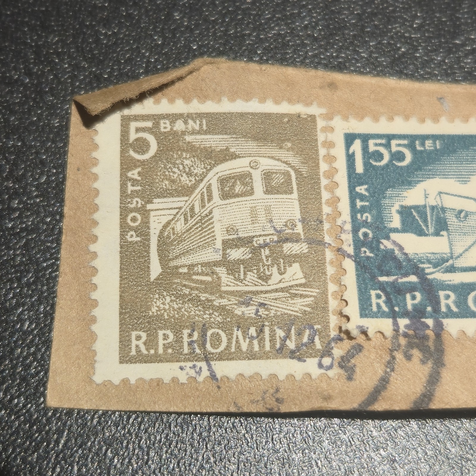 Set Of (2) Vintage 1960 Romanian Postage Stamps image 2
