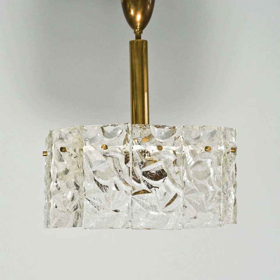 60s Ice Glass Ceiling Light Kinkeldey - Image 2 of 4