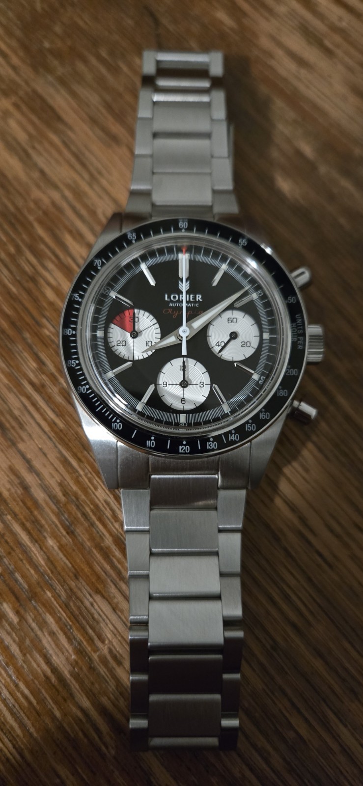 Lorier Olympia Contrasto Chronograph SII Reverse Panda