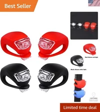 Bicycle Light Front and Rear Silicone LED Bike Light Set - Bike Headlight and...