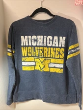 University Of Michigan Wolverines Sideline Womens Lightweight Sweatshirt Small