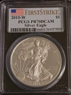 2015-W Proof $1 American Silver Eagle West Point Mint PCGS PR70 First Strike