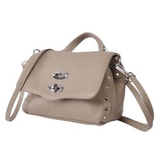 Borsa Zanellato Postina Mini Tracolla Turnlock Borchie Pelle Donna Usata MOLO-0
