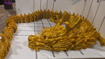  3D Printed Articulated Dragon Super Flexible Great Fidget Toy For Kids 