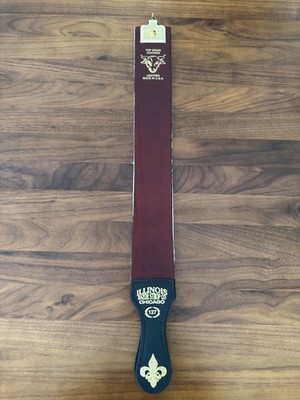 Illinois Razor Strop #127 Leather & Linen Straight Razor Strop - Unused