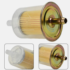 1X 10mm 3/8" Universal Fuel Filter Motorcycle Inline Petrol Diesel Filter