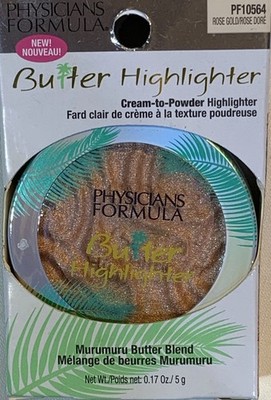Physicians Formula Butter Highlighter In Rose Gold Shade .17 Oz Shipping #159