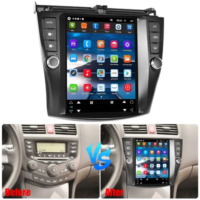 Fit For CARPLAY FOR HONDA ACCORD 2003-2007 9.7'' ANDROID13 CAR STEREO RADIO GPS