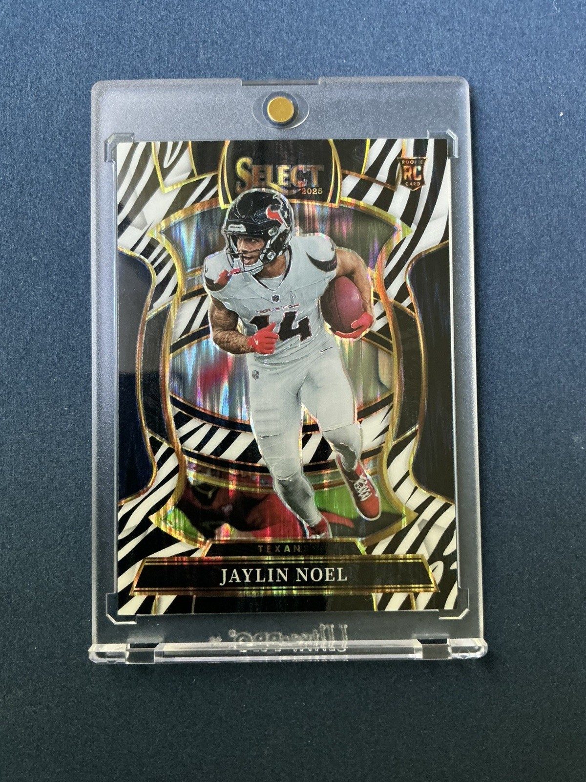 2025 Panini Select - Jaylin Noel Concourse #36 Zebra Prizm Shock (RC) CASE HIT