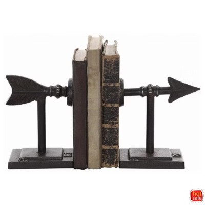 Metal Arrow Bookends Set of 2 - Storied Home, Antique Bronze