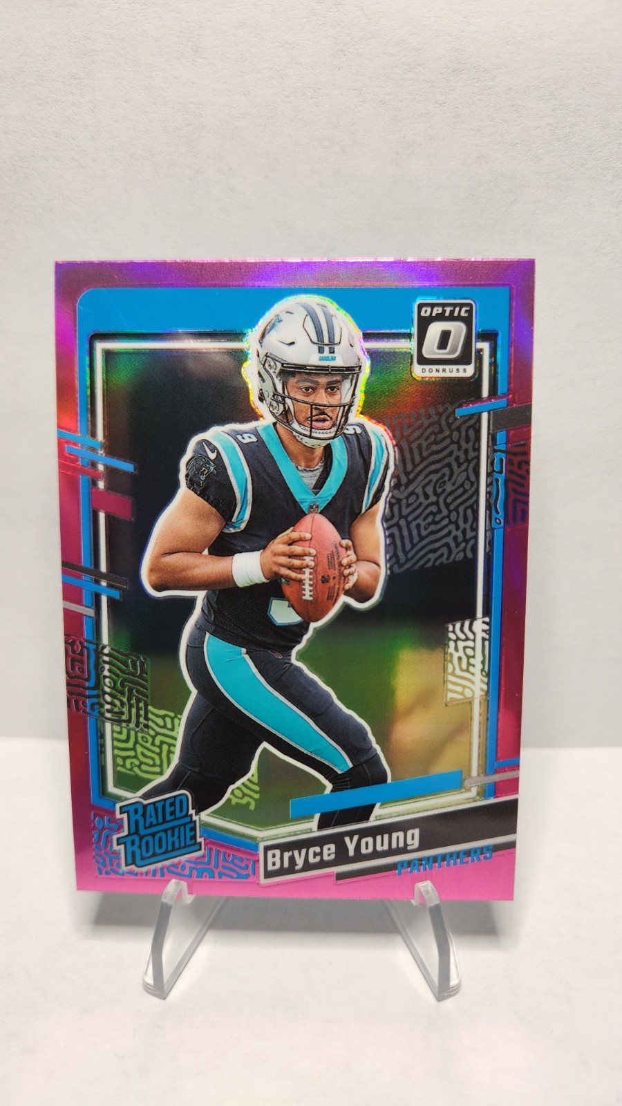 2023 Donruss Bryce Young Rated Rookie Optic Preview Pink Prizm #311 Panthers