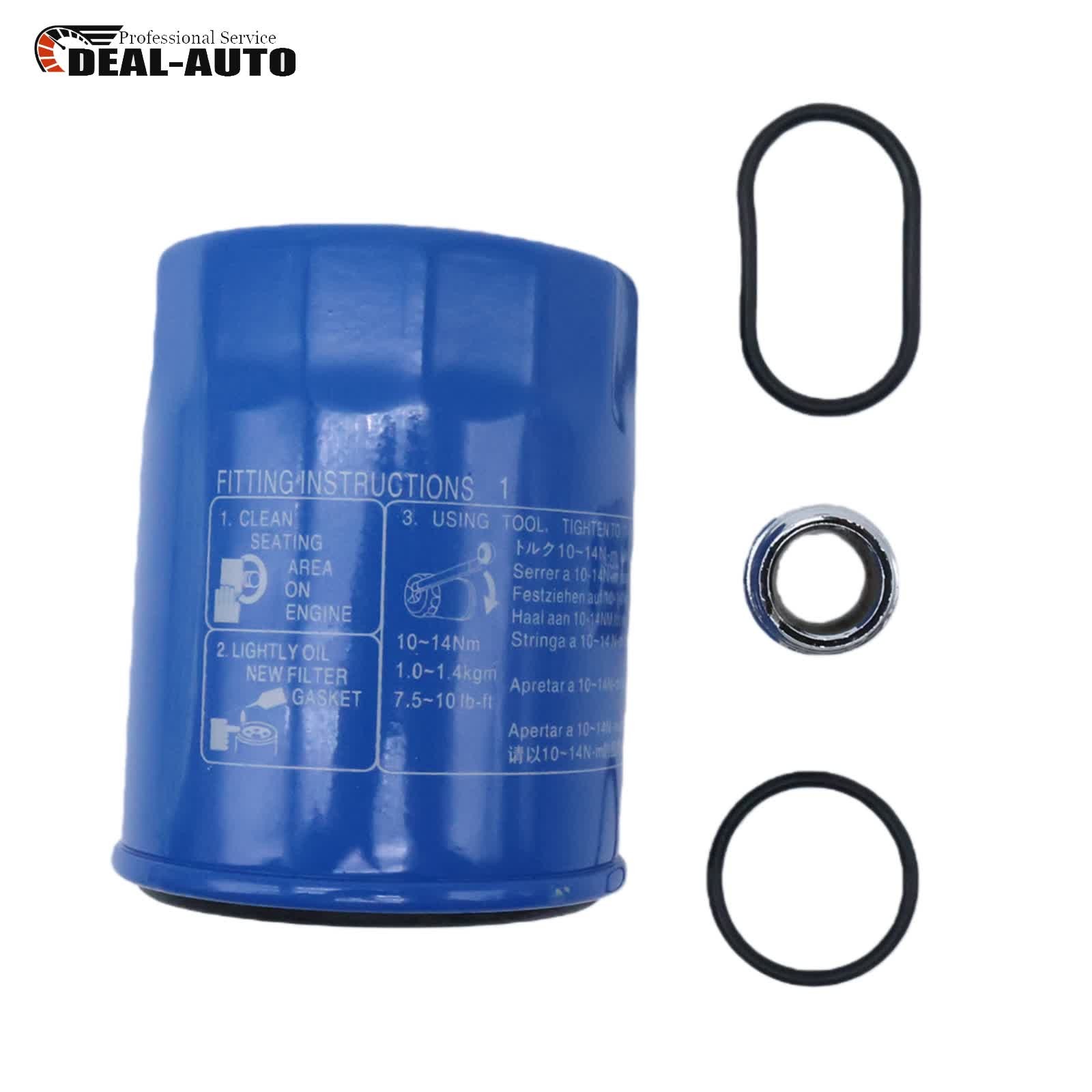 For Honda Civic Acura MDX Oil Filter+Holder+Base Ring Seal Gaskets 15400PLMA02
