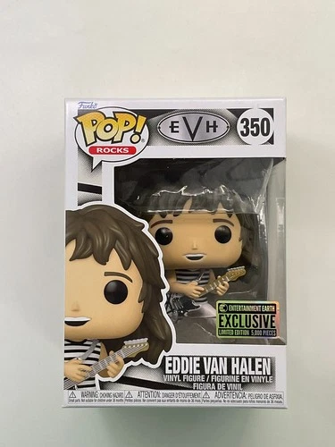 Funko Pop! Rocks: Eddie Van Halen #350 EE Exclusive +PROTECTOR J3