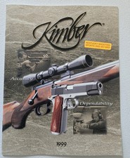1999 Kimber Pistols Rifles Catalog 1911 Custom Gold Match Polymer