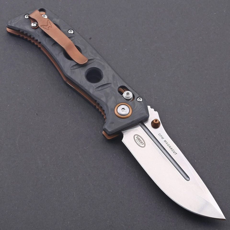 Bm Carbon Fiber Handle Axis Lock Pocket Folding Knife D2 Stainless Steel Blade - image 2 of 4