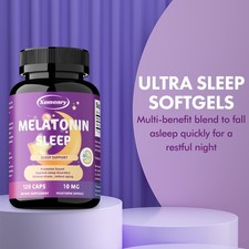 Melatonin Sleep 60mg - Night Sleep Aid, Fall Asleep Faster,Improve Sleep Quality