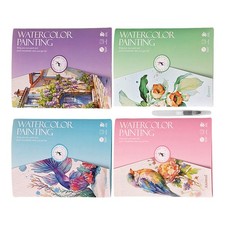 Watercolor Workbooks Beginner-Friendly Creative Water Color Book 12 Colors Paint