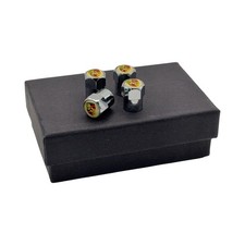 White Sport Car Tire Air Valve Caps Stem Valve Cover For Porsche